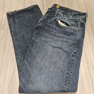 J. CREW 484 Slim Fit 36x32 Blue Jeans Soft Stretchy Denim Ankle Dark Wash